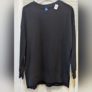 New black women medium old navy long sleeve crew neck sweatshirt
